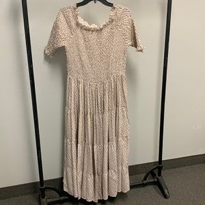 Orange creek smocked tiered prairie dress